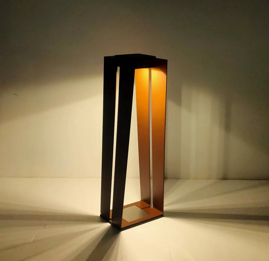 Les Jardins LED-Solarlaterne Skaal mit Sensor, corten, 70 cm