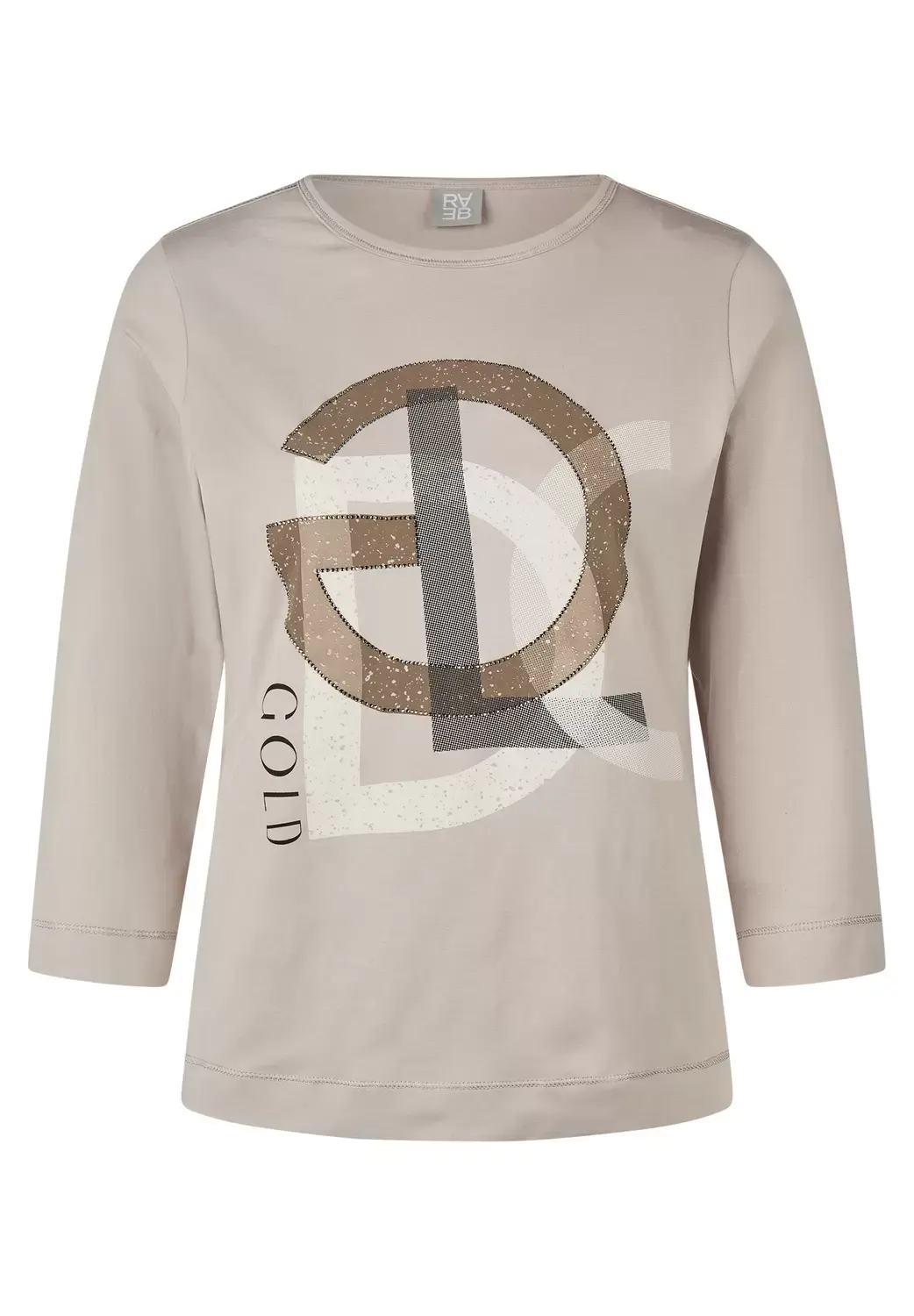 Rabe T-Shirt, Kiesel