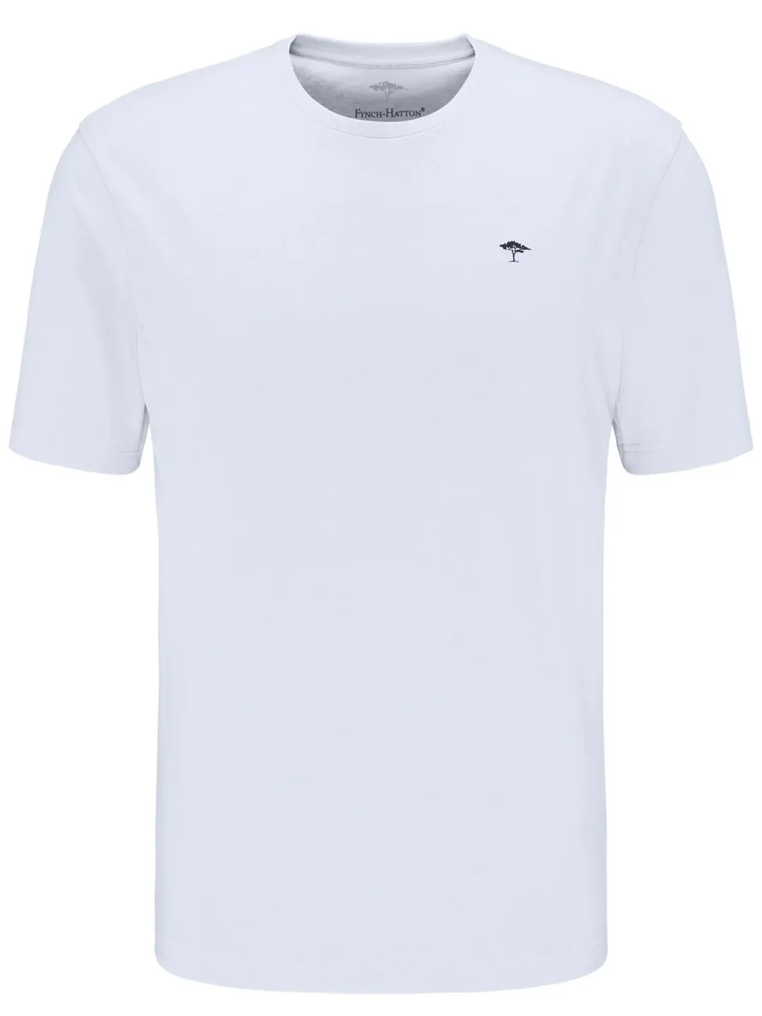 Fynch Hatton T-Shirt, O-Neck, white