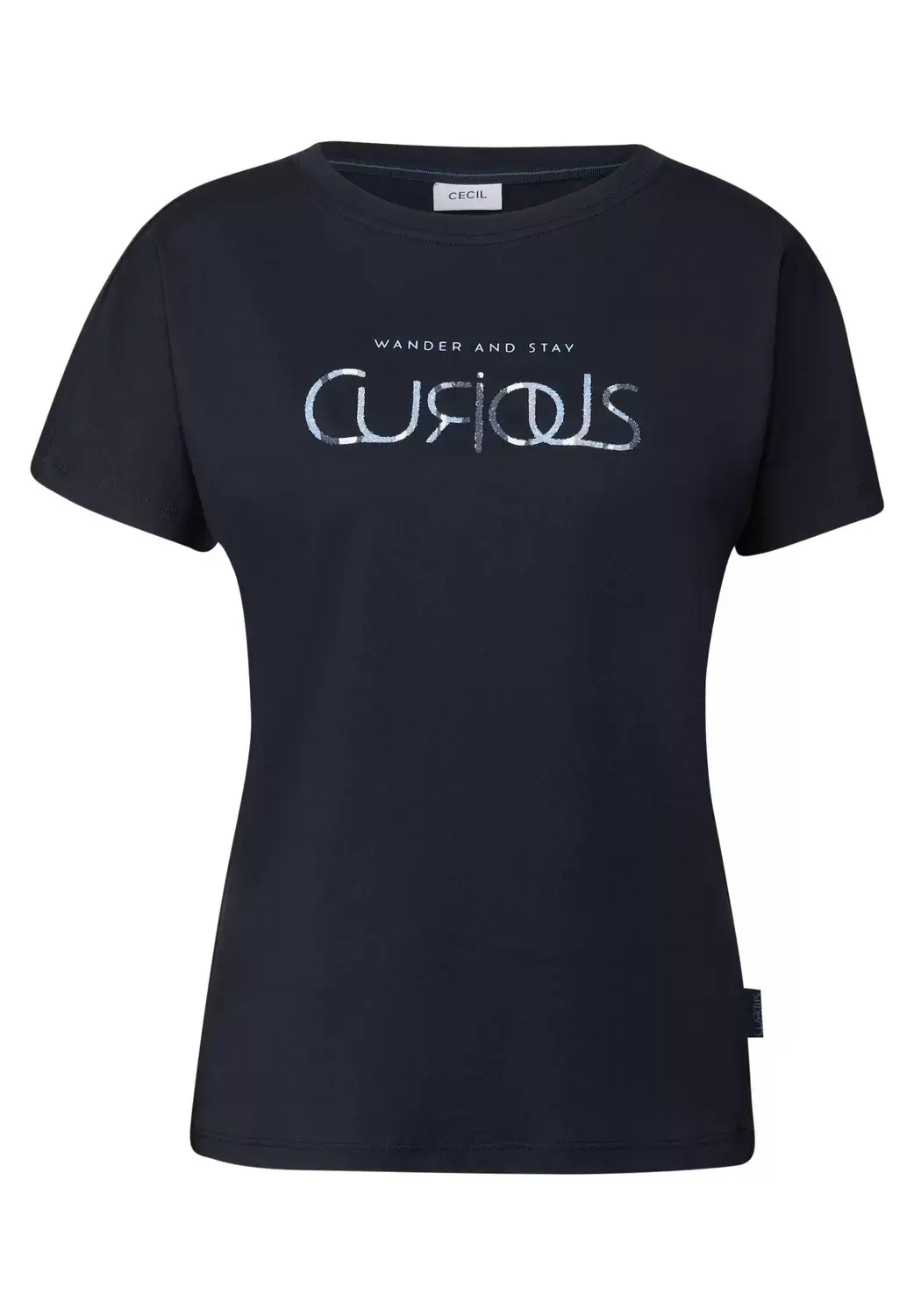 cecil TOS Multicolor Curious FP T-Sh, urban dark blue