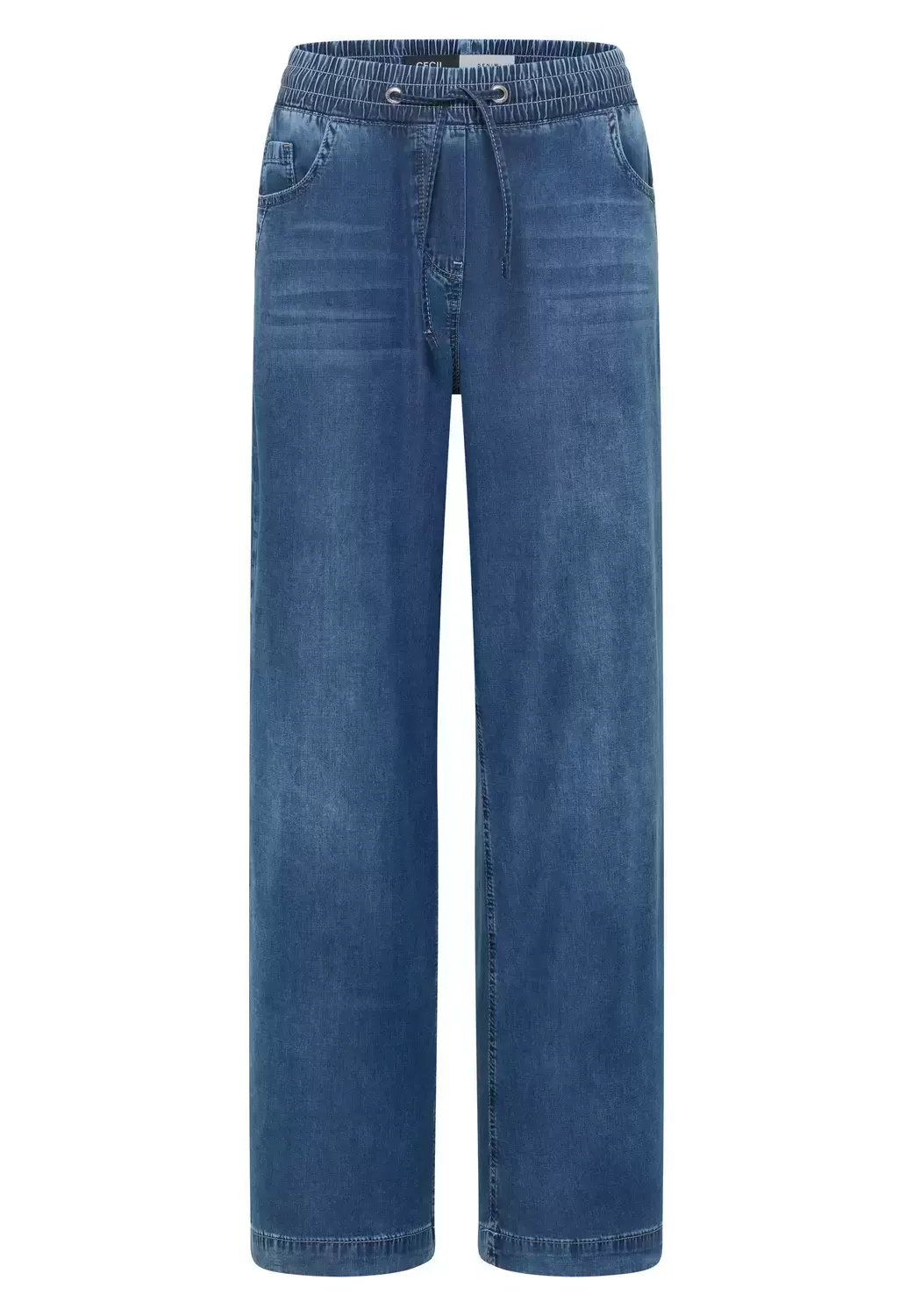 cecil Style NOS Neele Lyocell Mid Bl, mid blue used wash