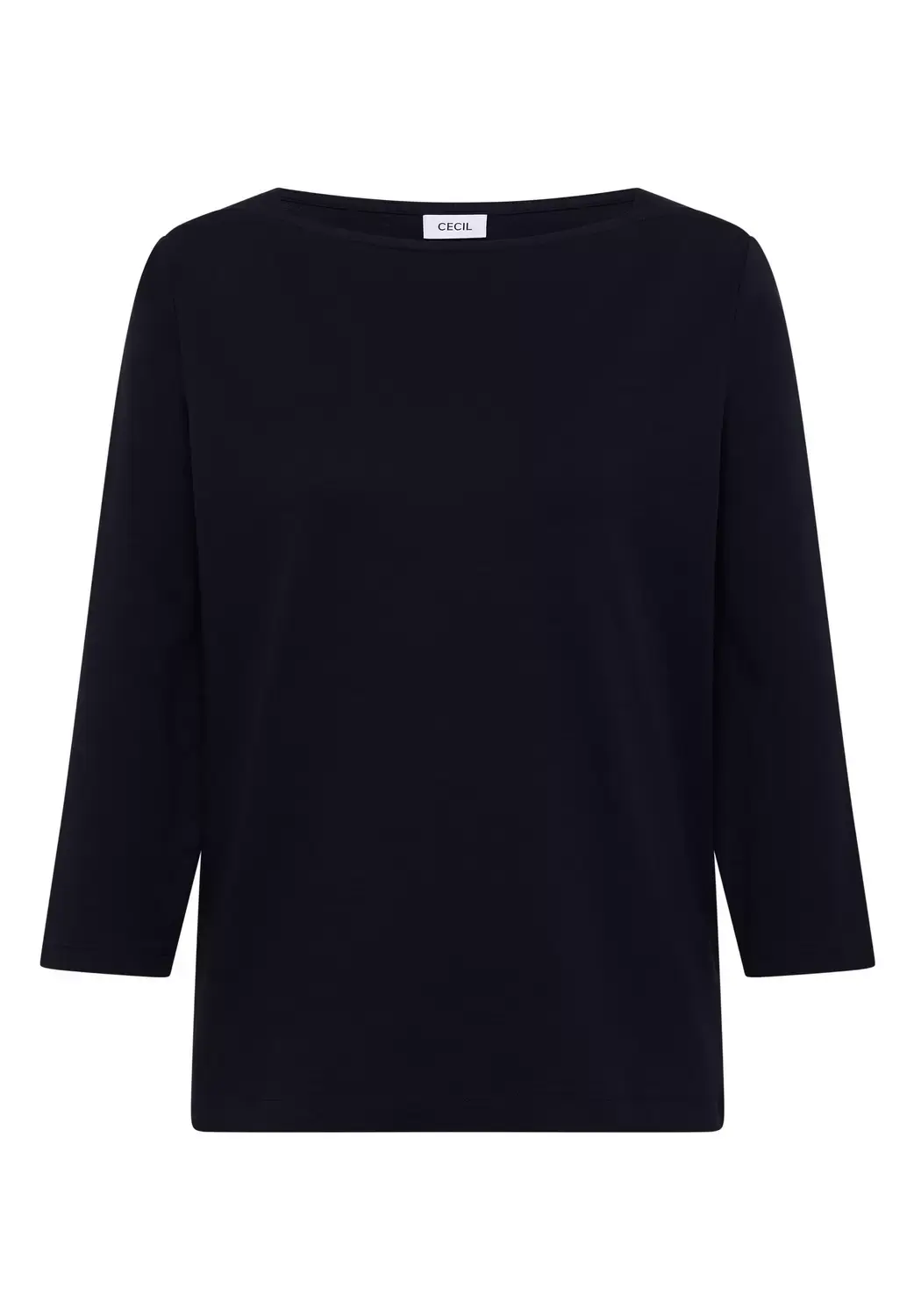 cecil NOS Basic Boatneck Shirt, urban dark blue