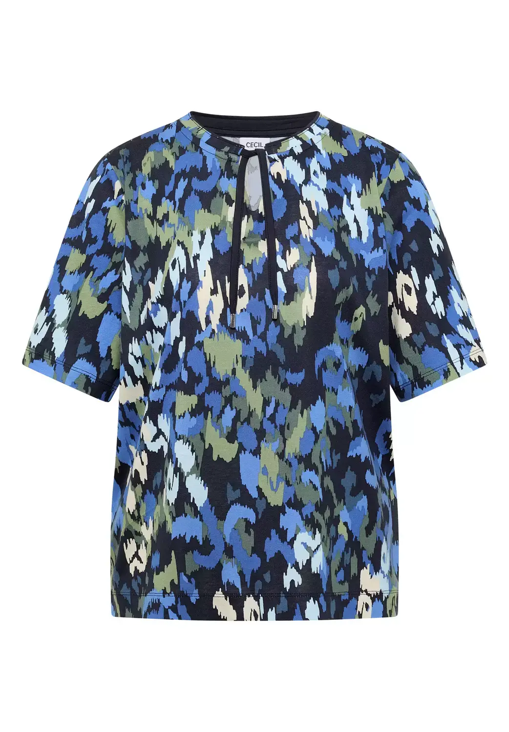 cecil TOS Multi AOP Tunic, urban dark blue