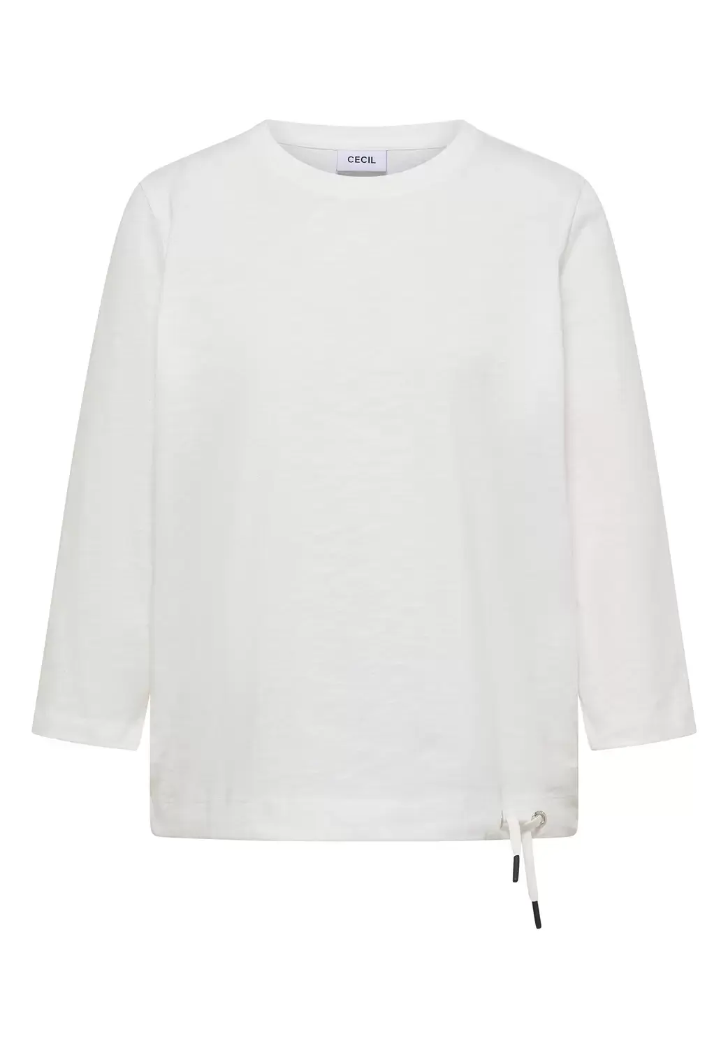cecil NOS Soft Slubyarn T-Shirt, vanilla white