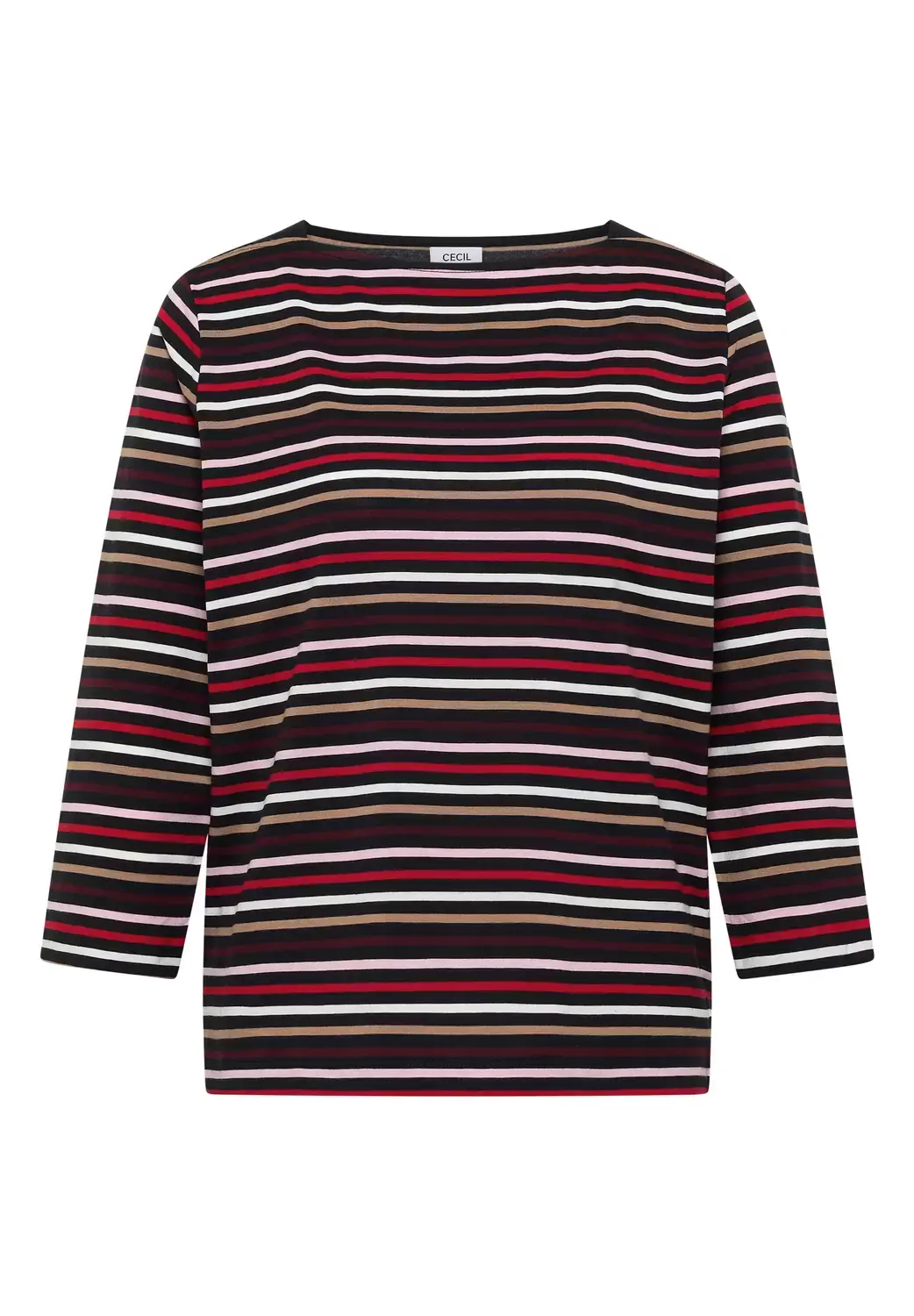 cecil TOS Multi Striped Boatneck Shi, urban dark blue
