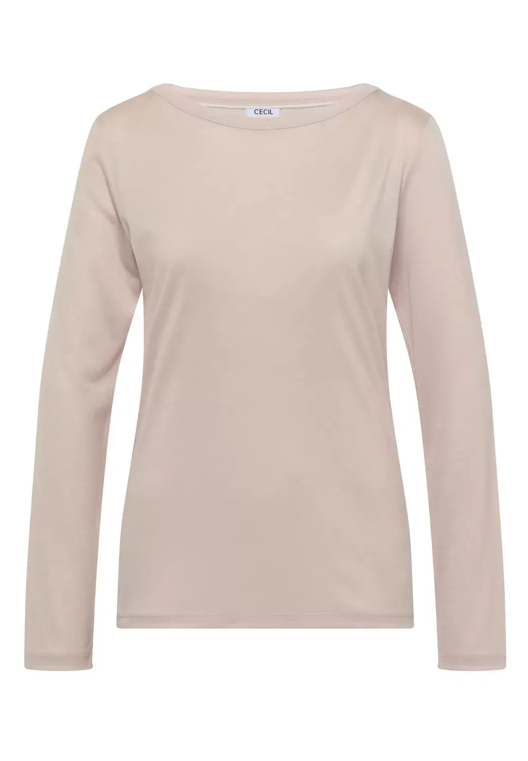 cecil NOS Solid Layering Shirt, cashmere beige