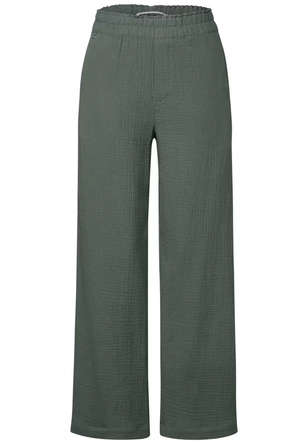 Street One LTD QR musseline_Wide Leg HW, muse green