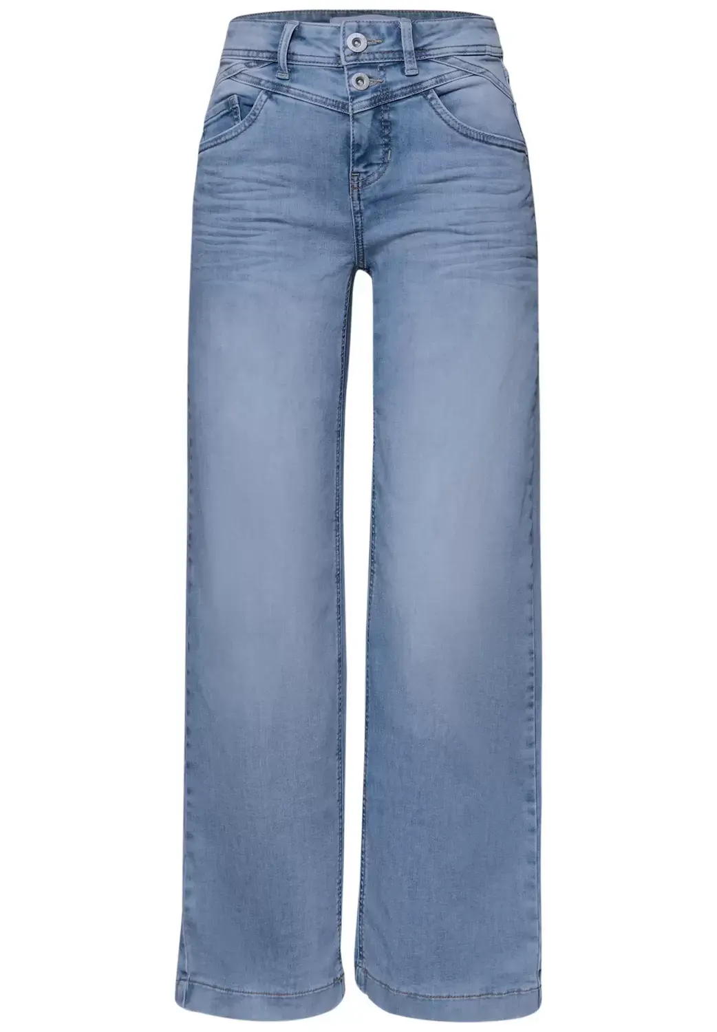 Street One QR Style Emee Wide Leg,hw,ligh, light blue wash