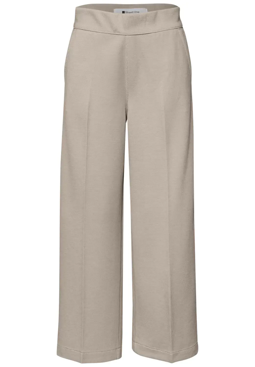 Street One LTD QR Culotte HW Jersey Pique, cobble stone