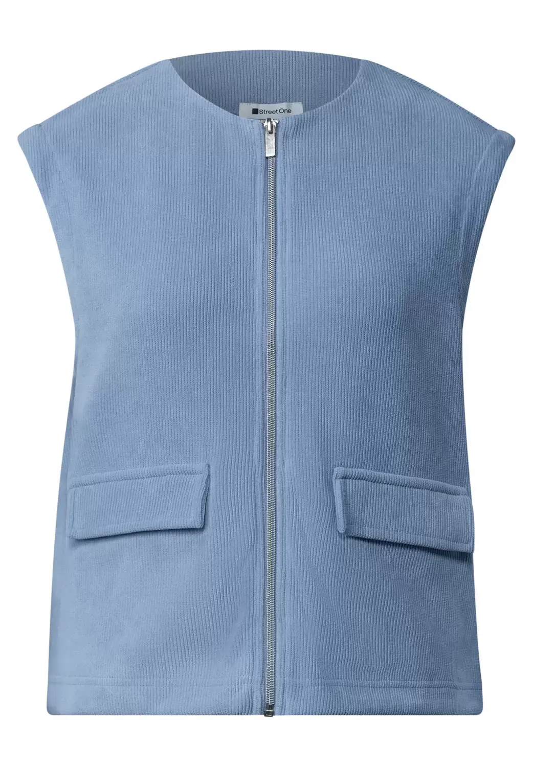 Street One LTD QR cord look vest, northern blue