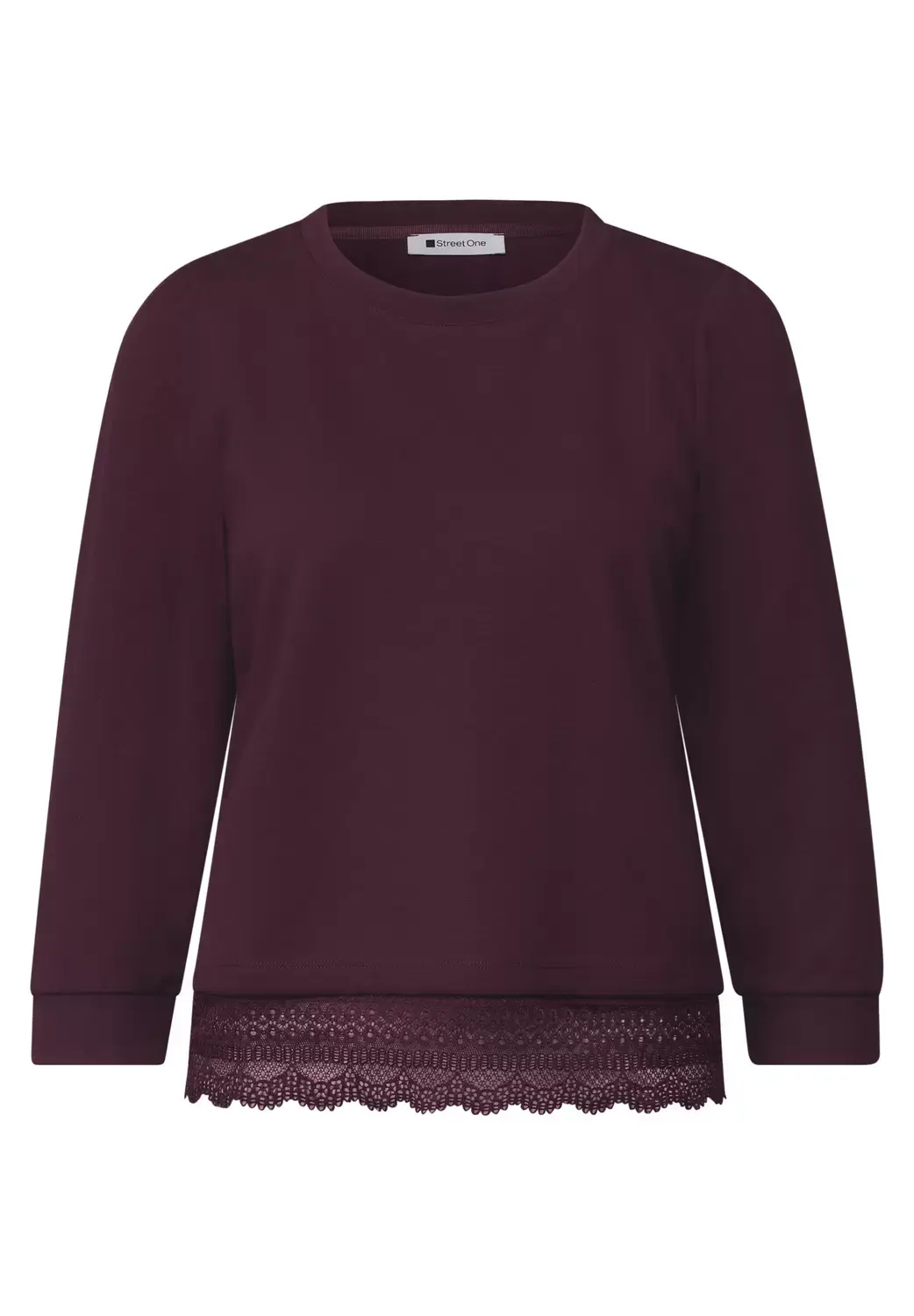 Street One LTD QR style w.lace bottom, rustic rouge