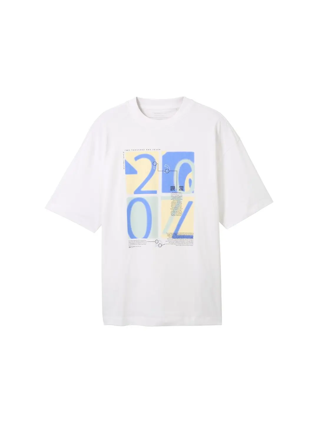 Tom Tailor oversized printed t-shirt, White