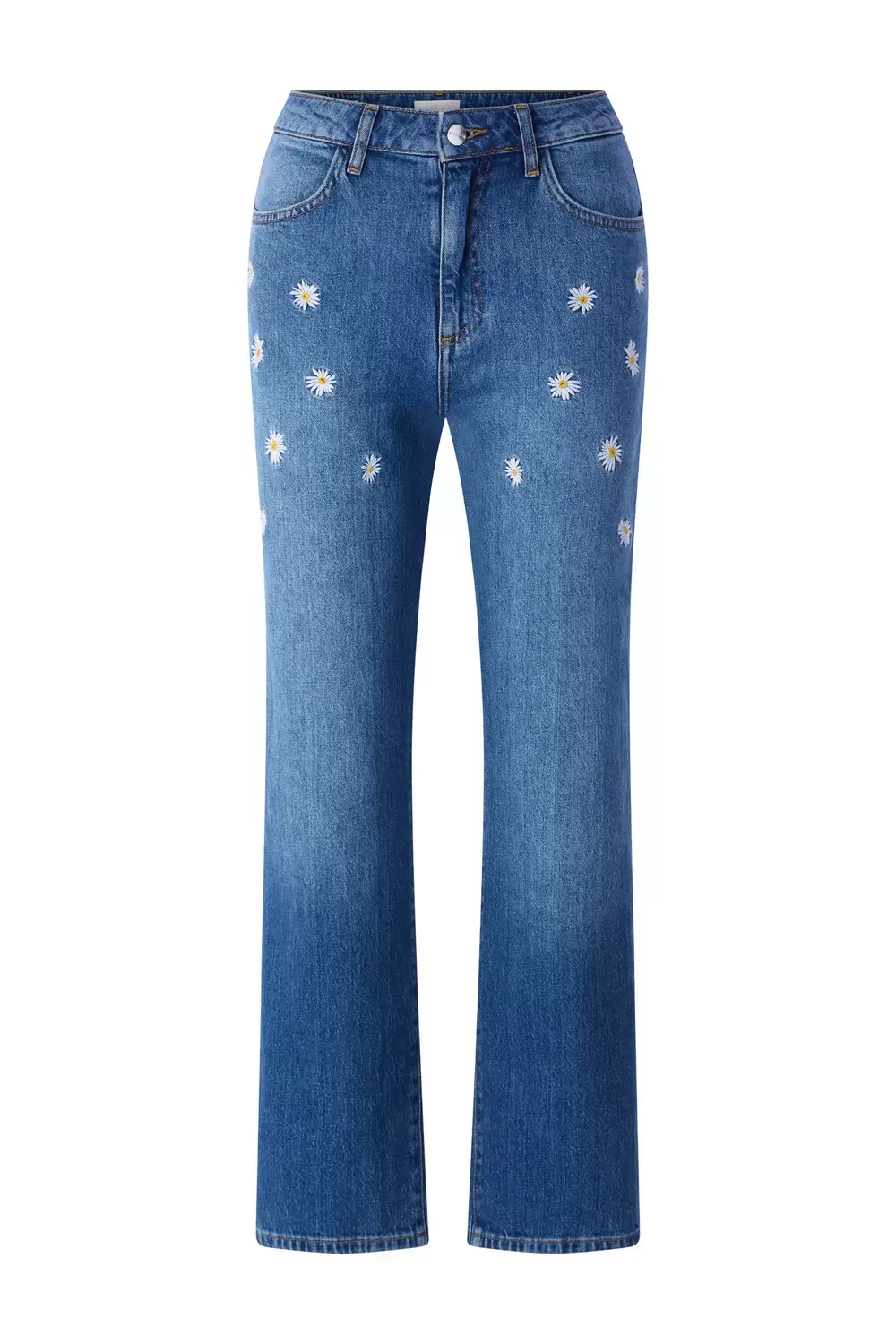 Rich & Royal Relaxed Floral Denim, denim blue