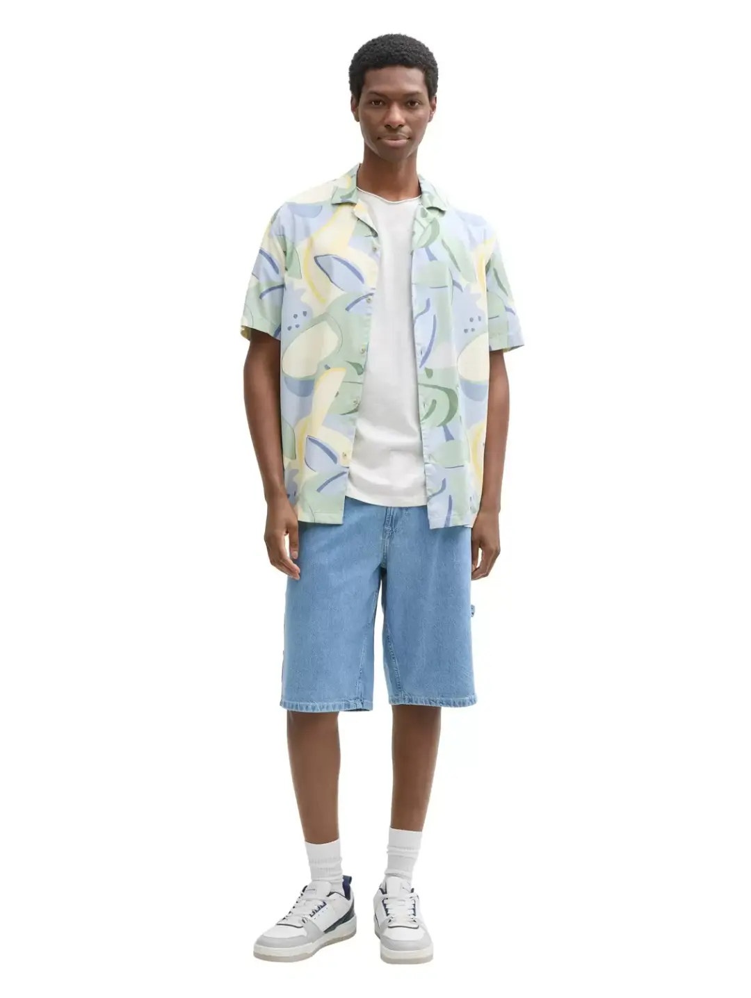 Tom Tailor TTWAYLEN shorts, Clean Mid Stone Blue Denim
