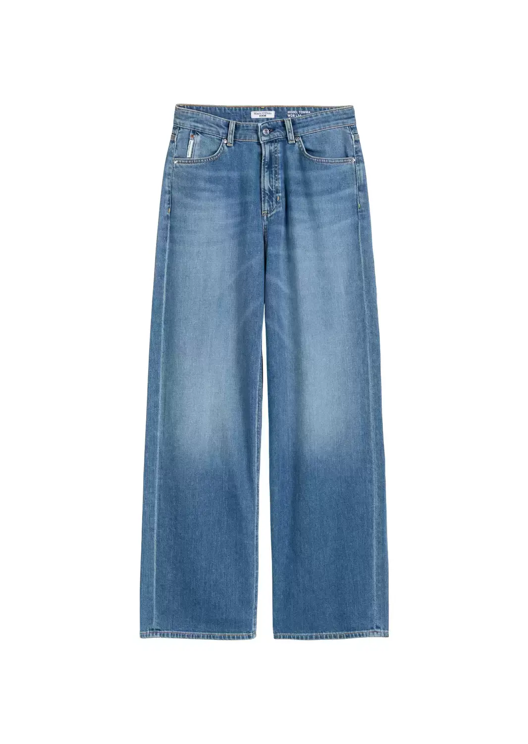 Marc O'Polo DENIM Denim Trousers, High Waist, Wide Le, Medium Blue_Multi_40