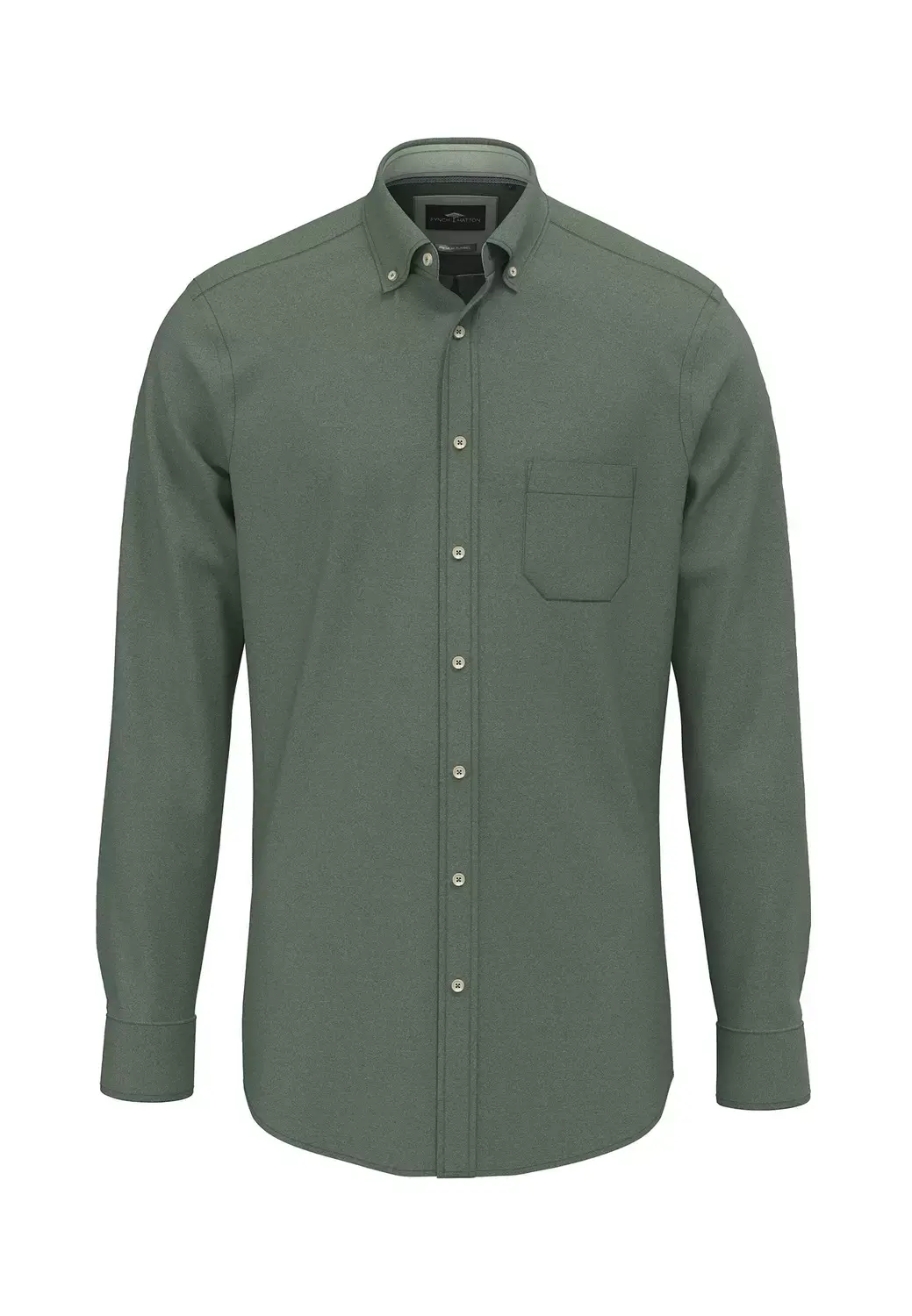 Fynch Hatton Essential Flannel, B.D., 1/1 – Grün