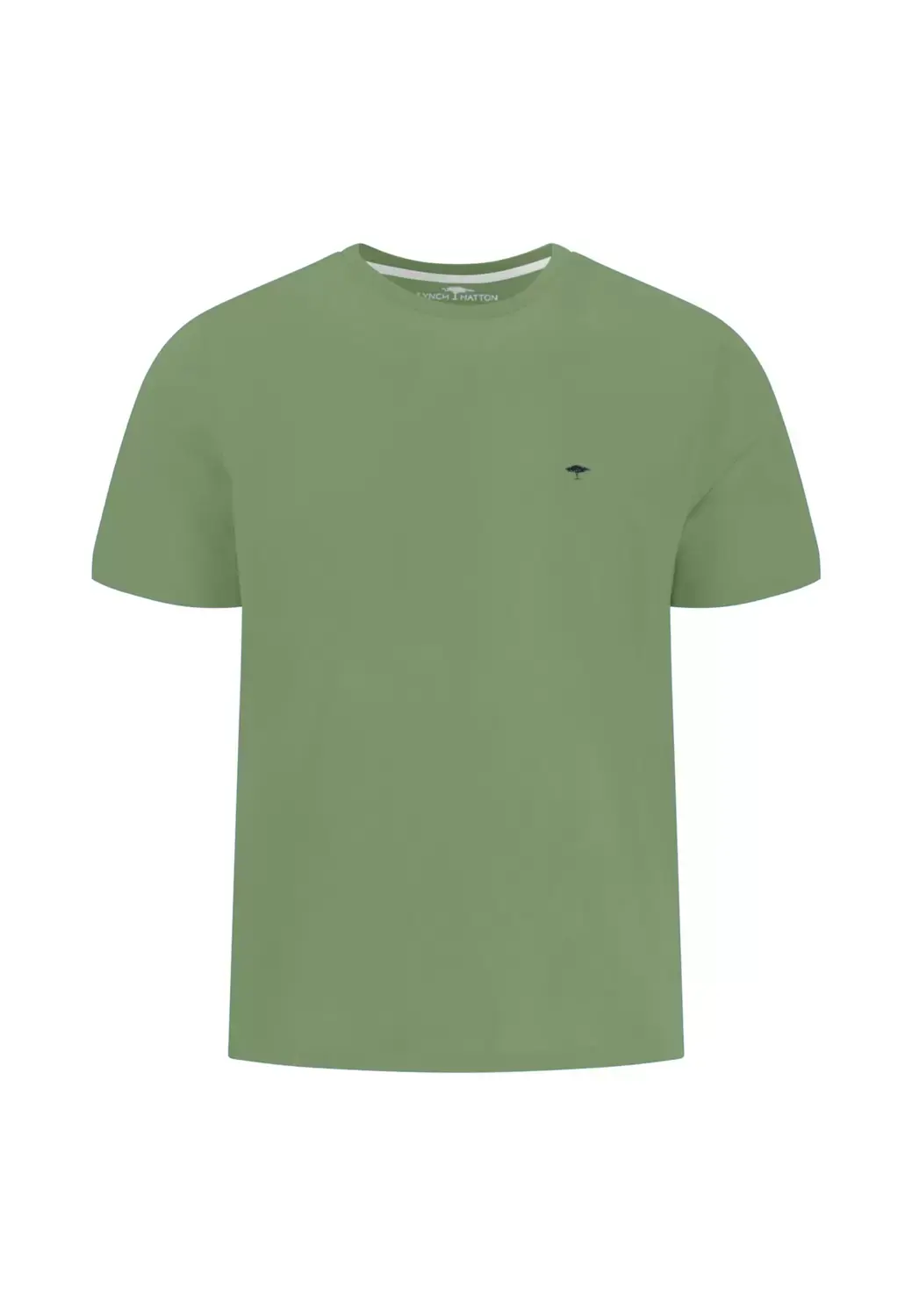 Fynch Hatton T-shirt, basic, single jersey, avocado