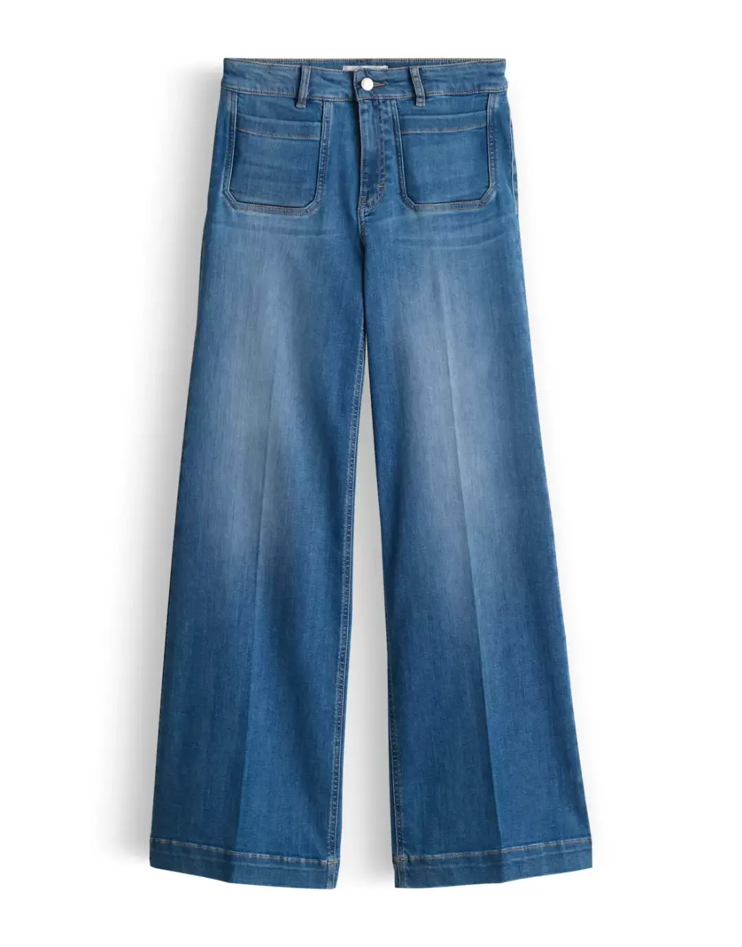 Opus PANTS Melly crisp, dark shadow blue
