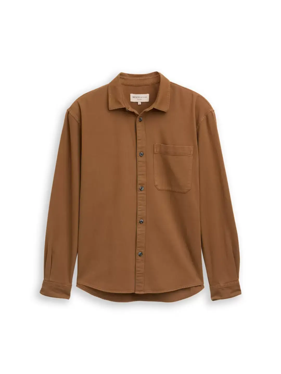 Tom Tailor relaxed garment dye shirt, Golden Clay