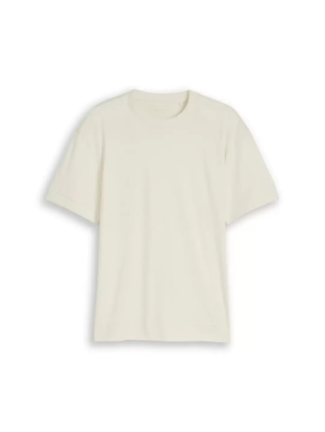 Tom Tailor relaxed rib sleeve t-shirt, greyish white
