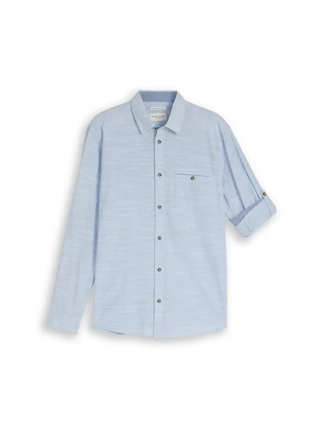 Tom Tailor structured shirt, blue petrol structure