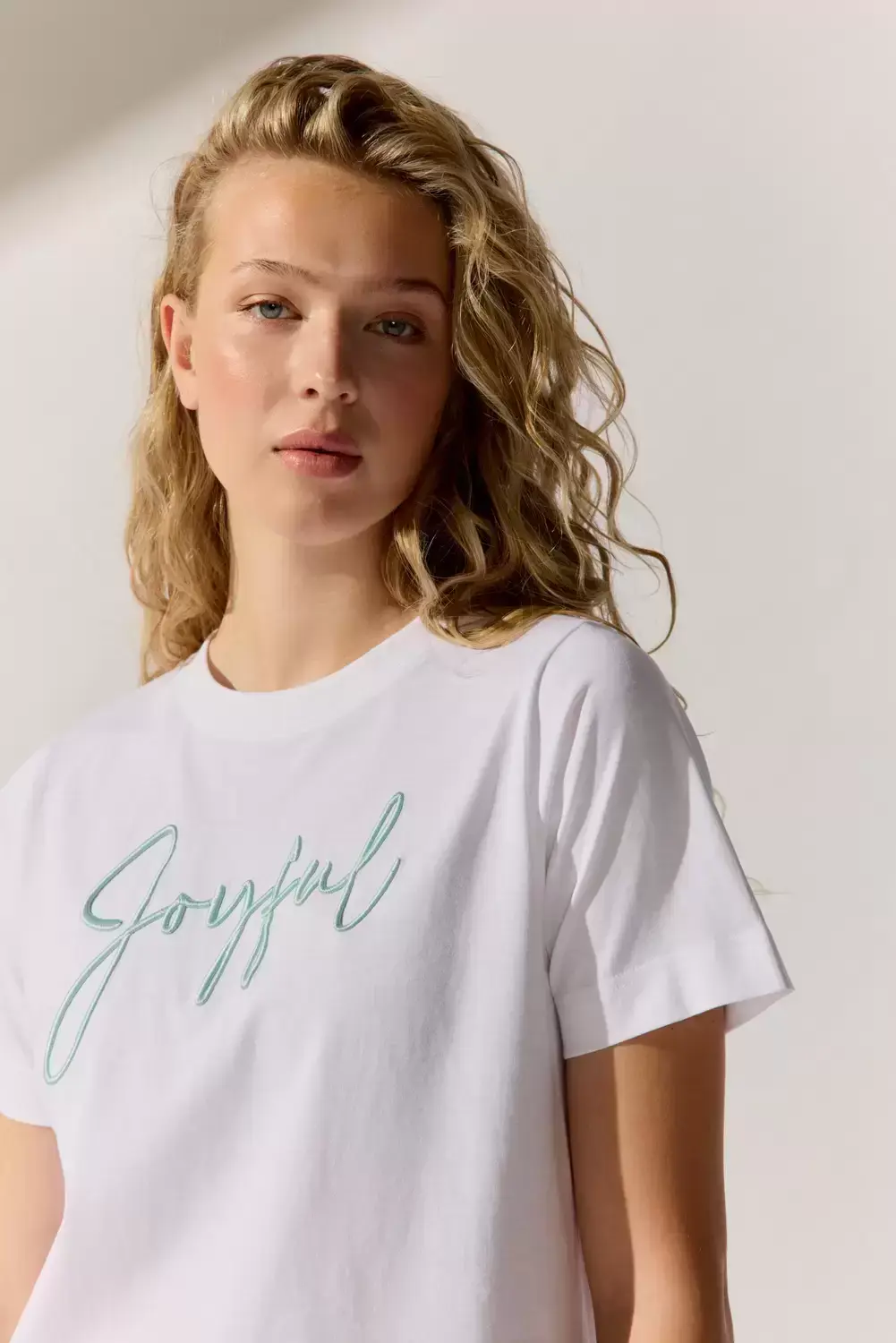 The Fashion People T-Shirt Joyful, BRIGHT WHITE PRINT