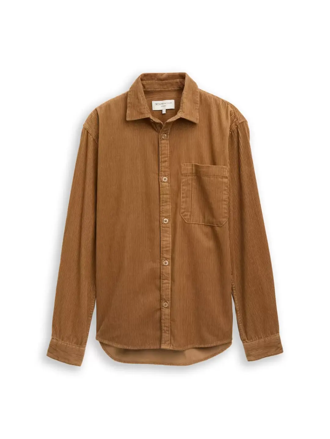 Tom Tailor relaxed corduroy shirt, malt brown