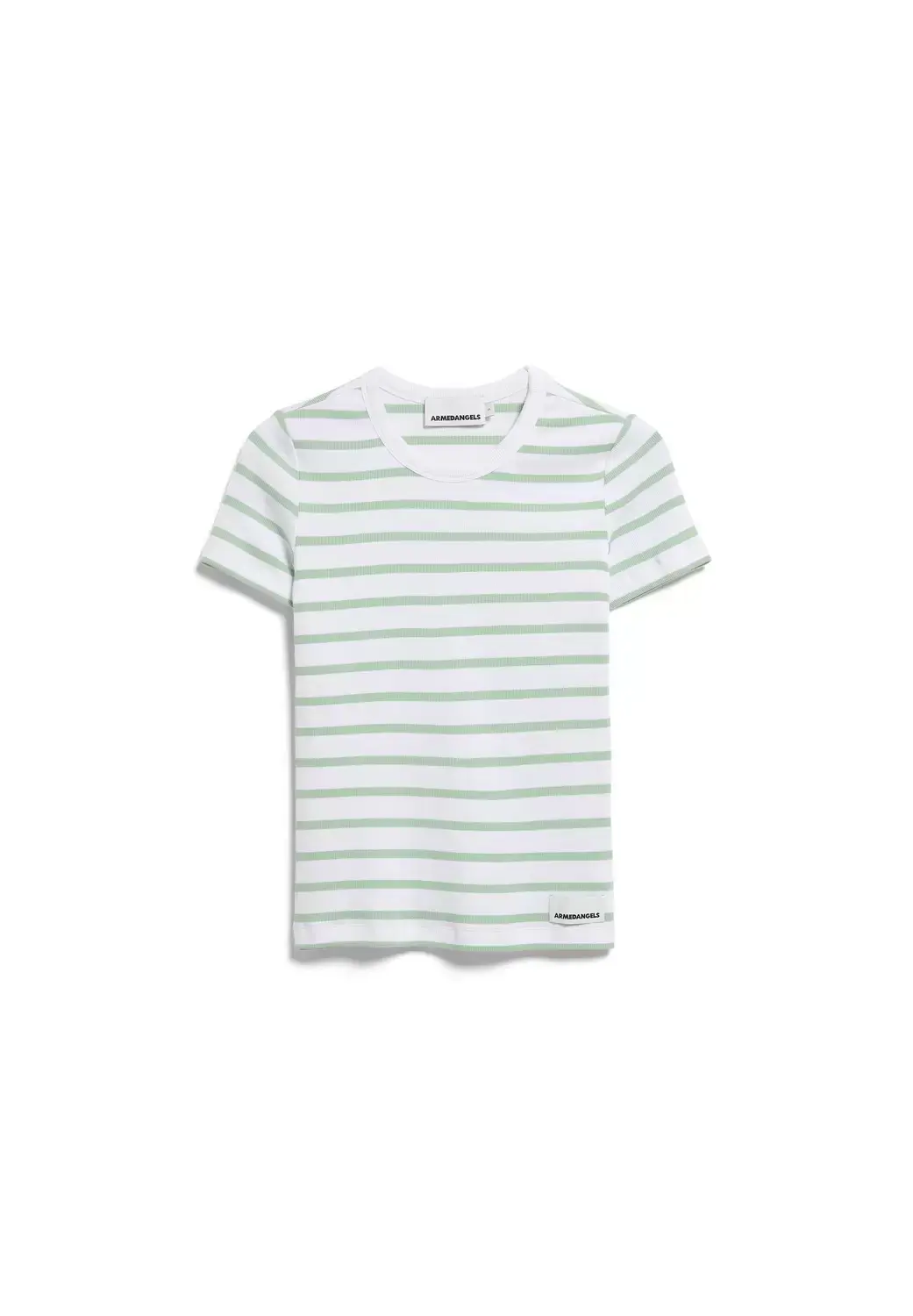 ARMEDANGELS KARDAA STRIPES T-SHIRT Jersey Shirts T-Shirt Streifen, white-foam