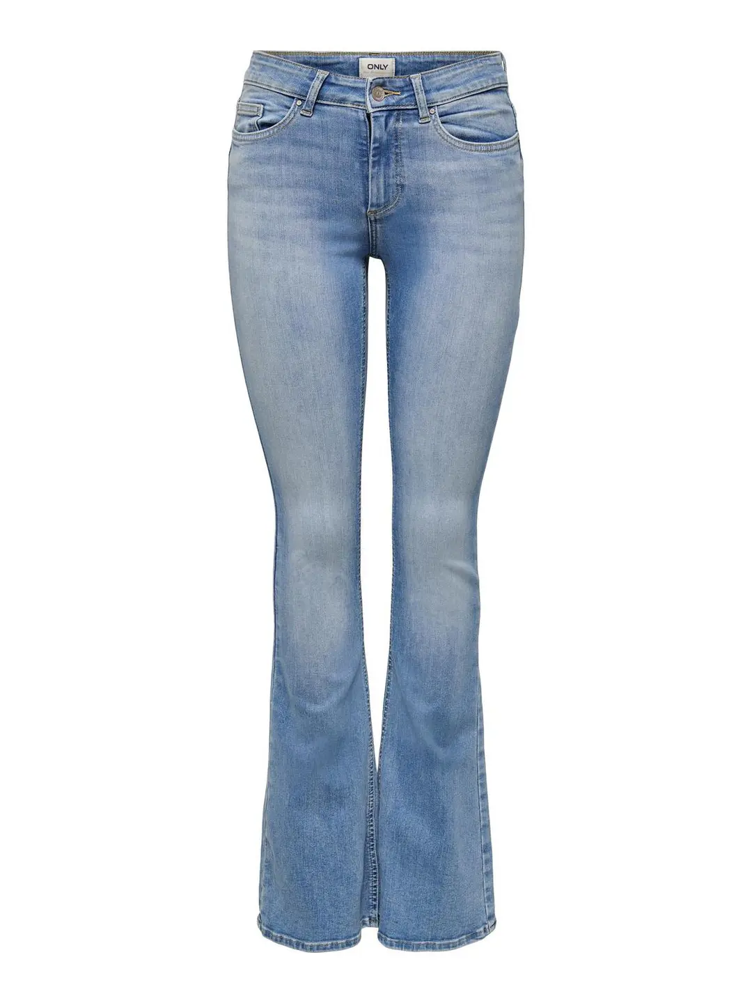 Only ONLBLUSH MID FLARED DNM TAI467 NOOS, Light Blue Denim