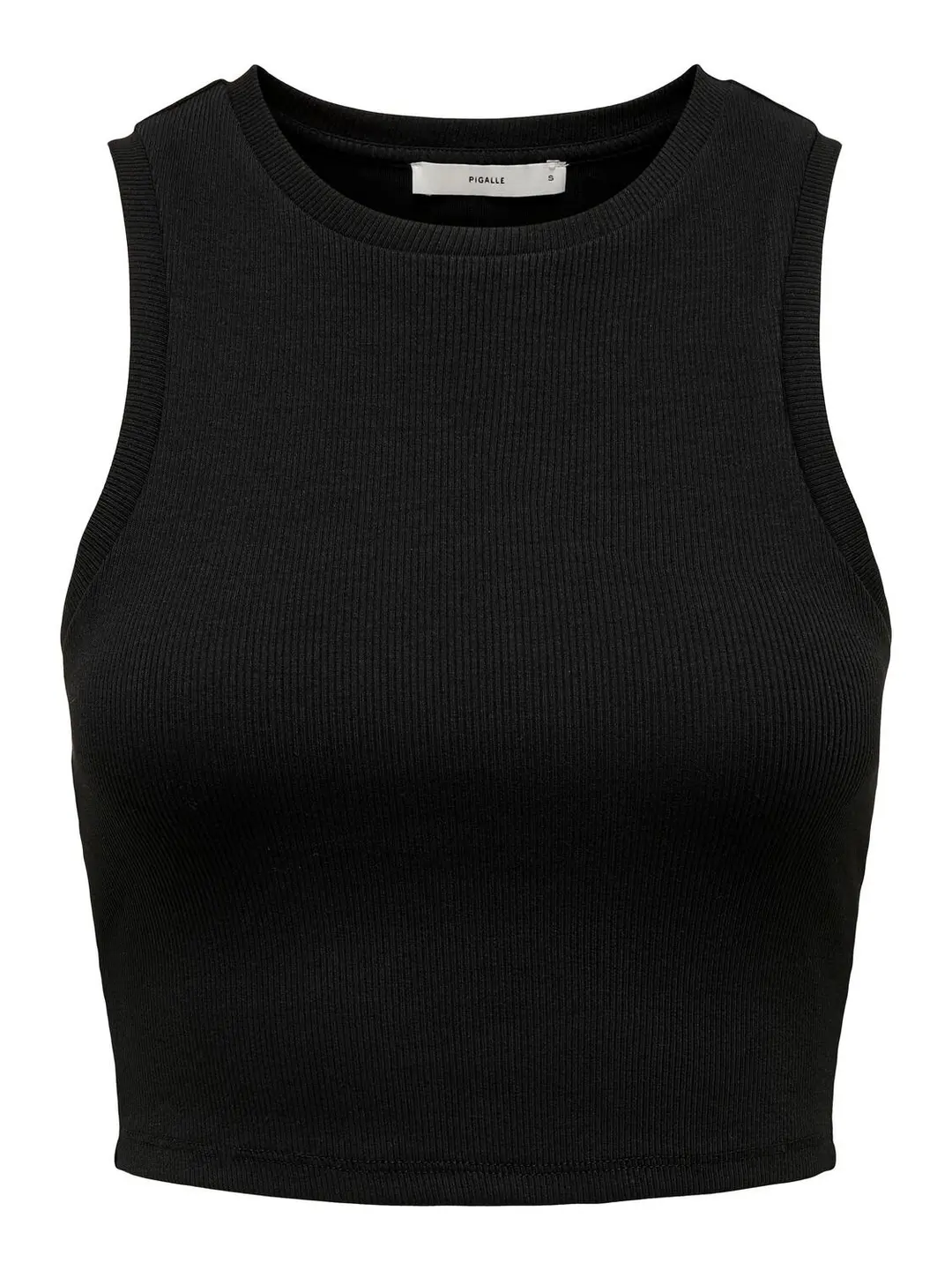 Only ONLVILMA S/L CROPPED TANK TOP JRS N, Black