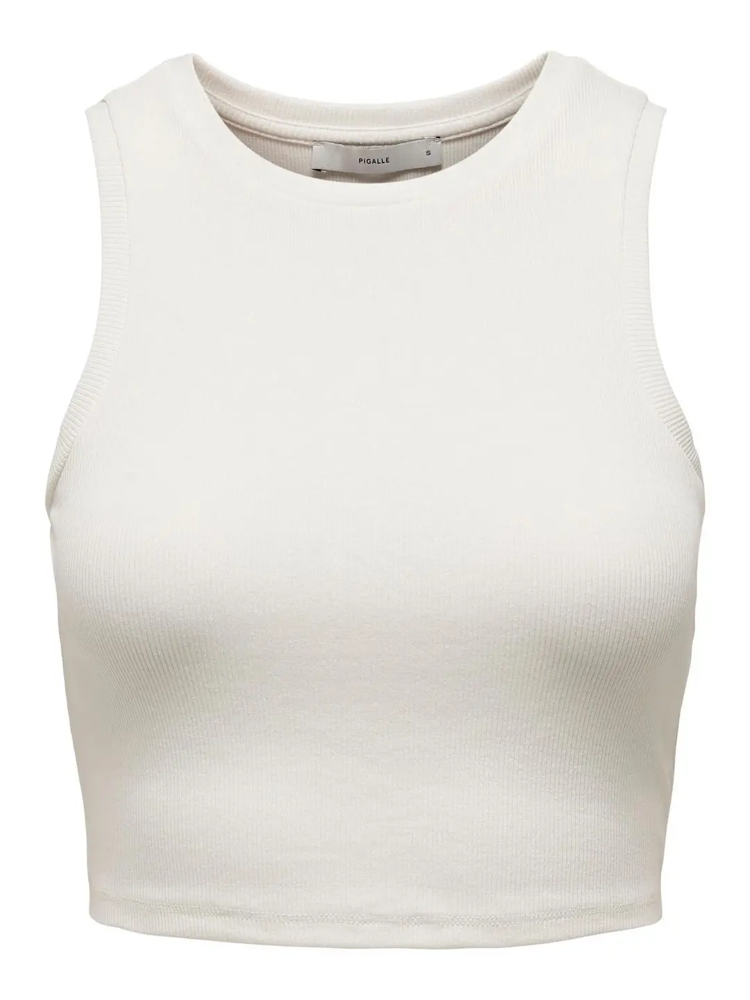 Only ONLVILMA S/L CROPPED TANK TOP JRS N, Cloud Dancer