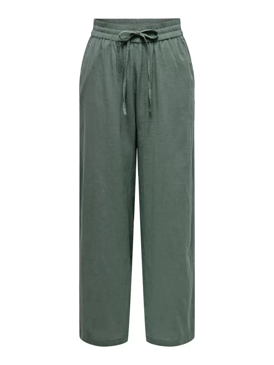Only ONLTIZANA COTTON LOOSE PANTS WVN NO, Balsam Green