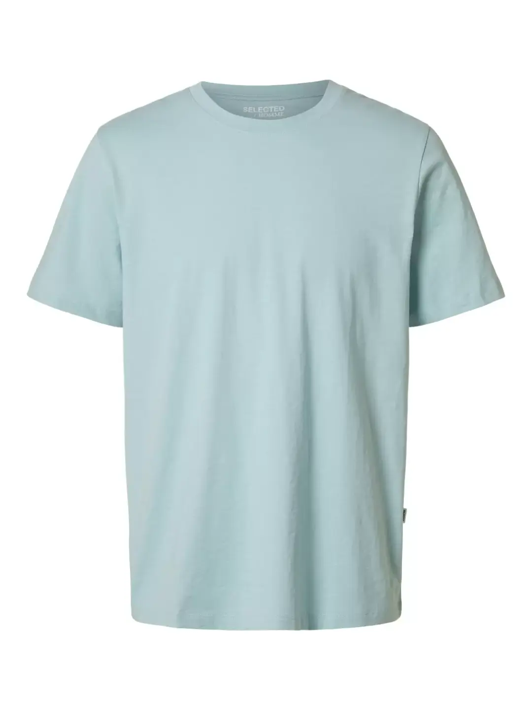 Selected SLHASPEN SLUB SS O-NECK TEE NOOS, Winter Sky