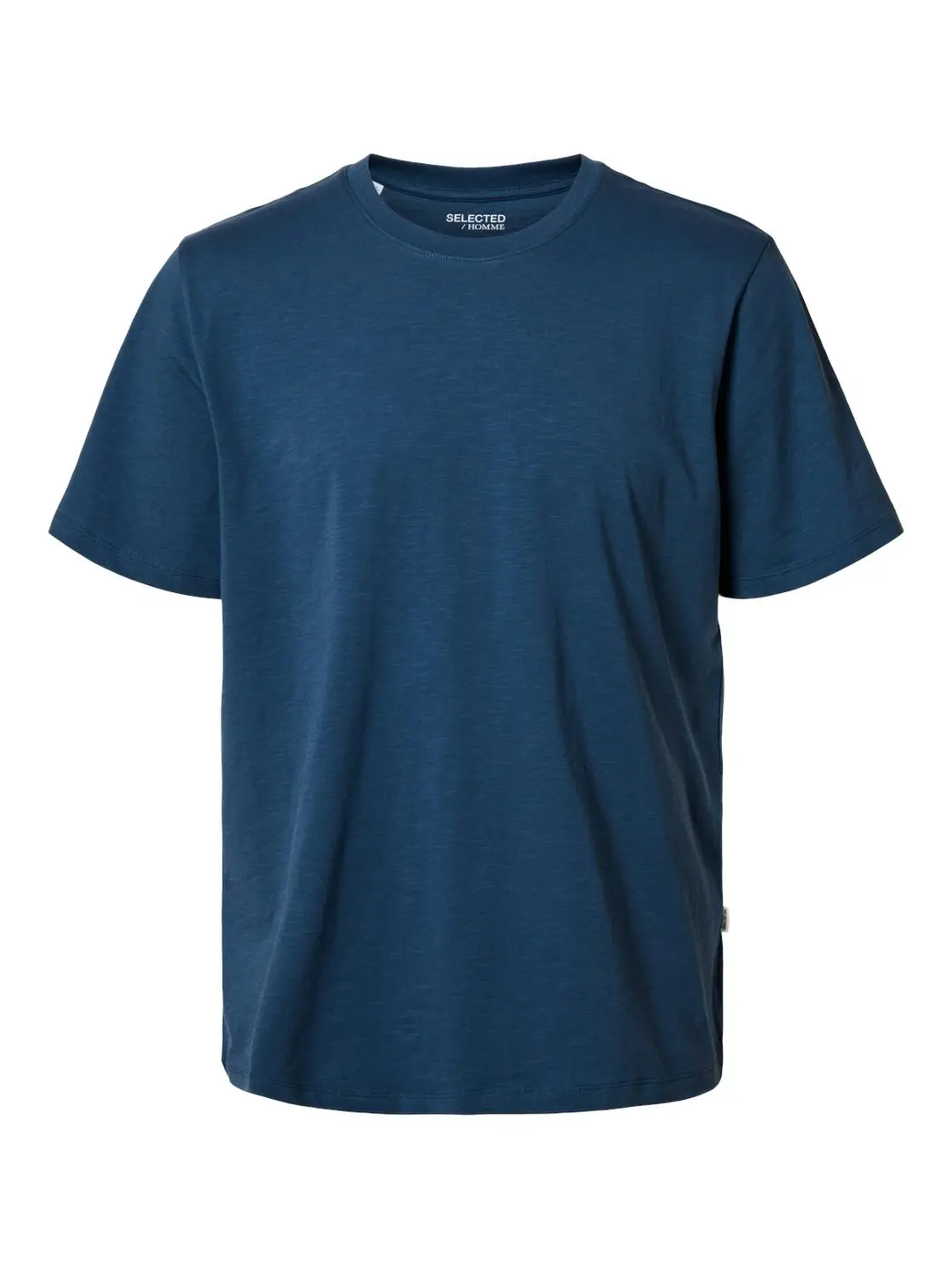 Selected SLHASPEN SLUB SS O-NECK TEE NOOS, Oceana