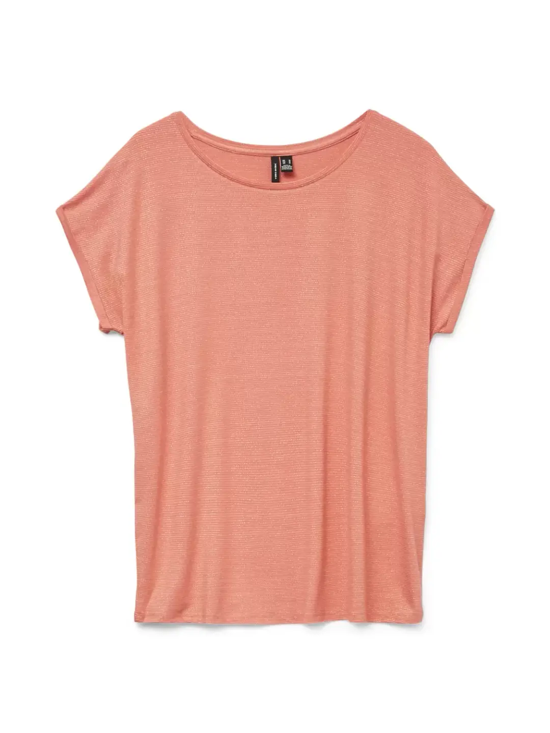 Vero Moda VMLAVA GLITTER SS TOP STRIPE GA JRS, Dubarry/GOLD LUREX