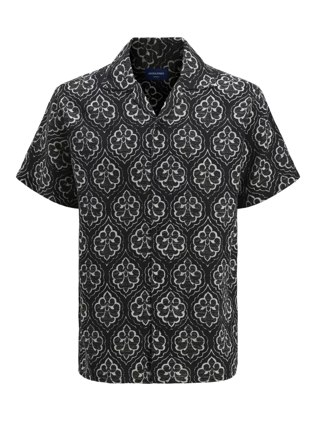 jack & jones JORHYDRA NOTO SHIRT SS LN, Black
