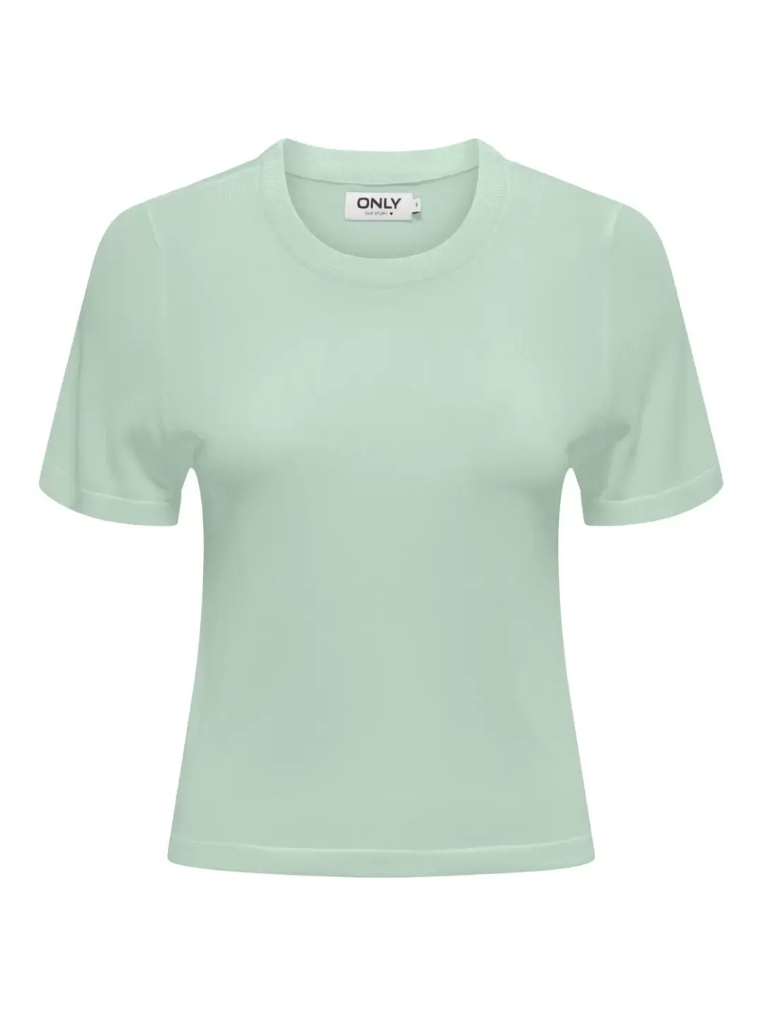 Only ONLEFFIE SS O-NECK KNT, Subtle Green