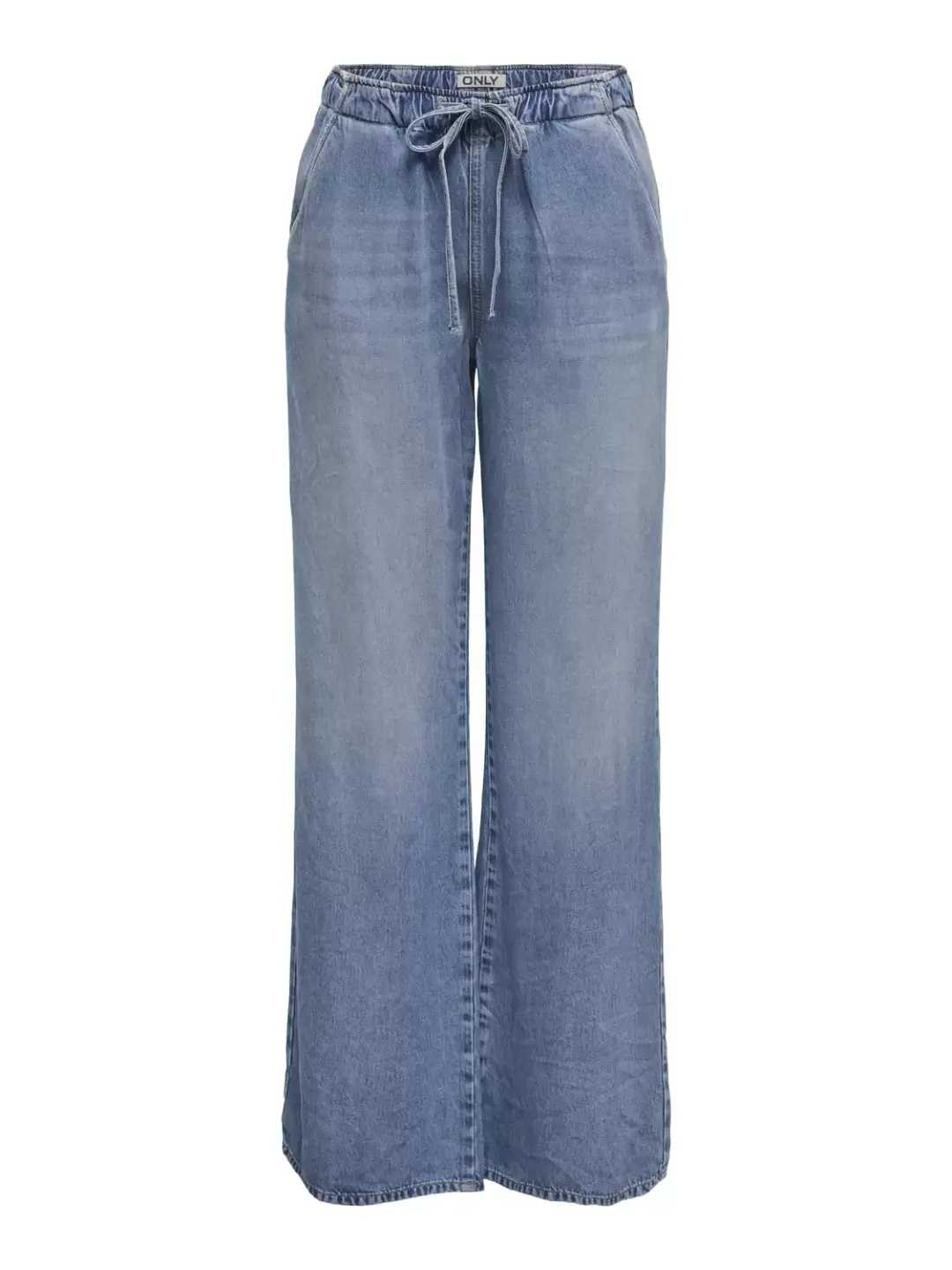 Only ONLGRETA HW PULL UP WIDE DNM GUA, Light Blue Denim