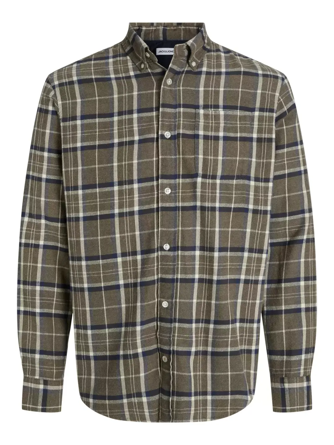 jack & jones JJECLASSIC FLANNEL CHECK SHIRT LS S, Otter