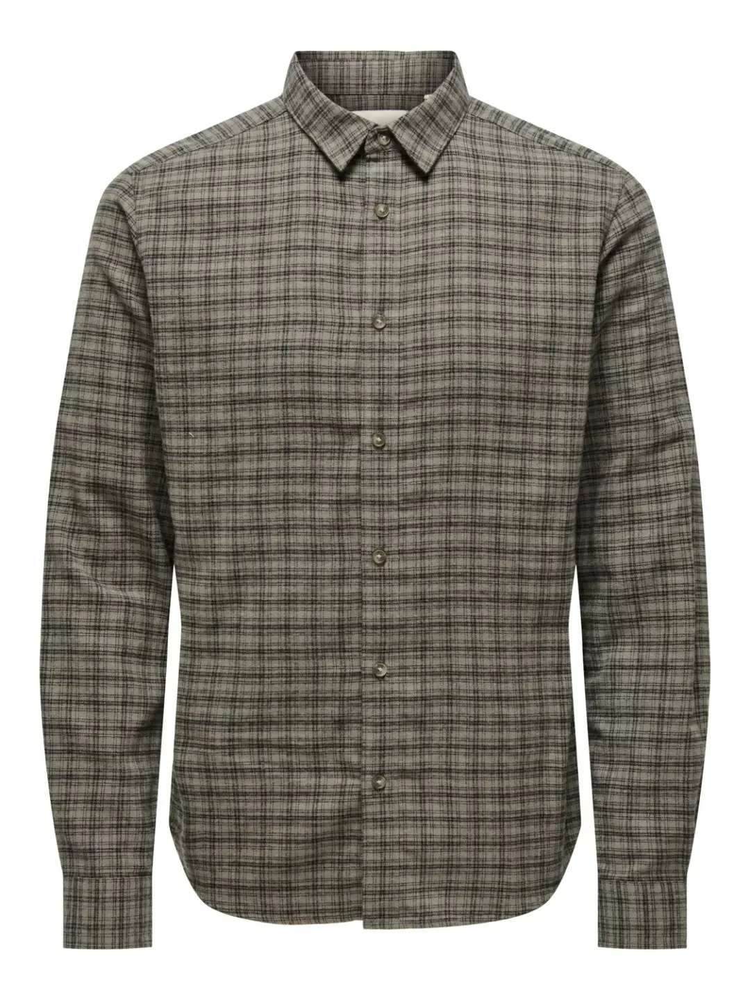 Only & Sons ONSGUDMUND LS CHECKED SHIRT NOOS, Walnut/JET BLACK