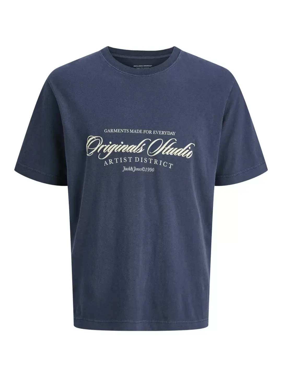 jack & jones JORINWOOD WASH TEE SS CREW NECK, Ocean Cavern