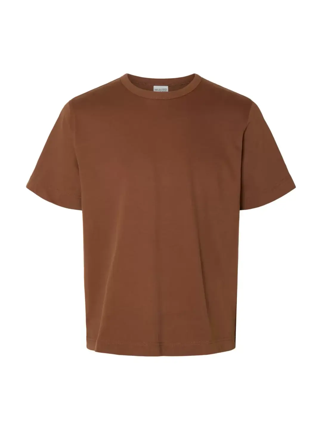 Selected SLHCHRIS SS O-NECK TEE, Soft Silt
