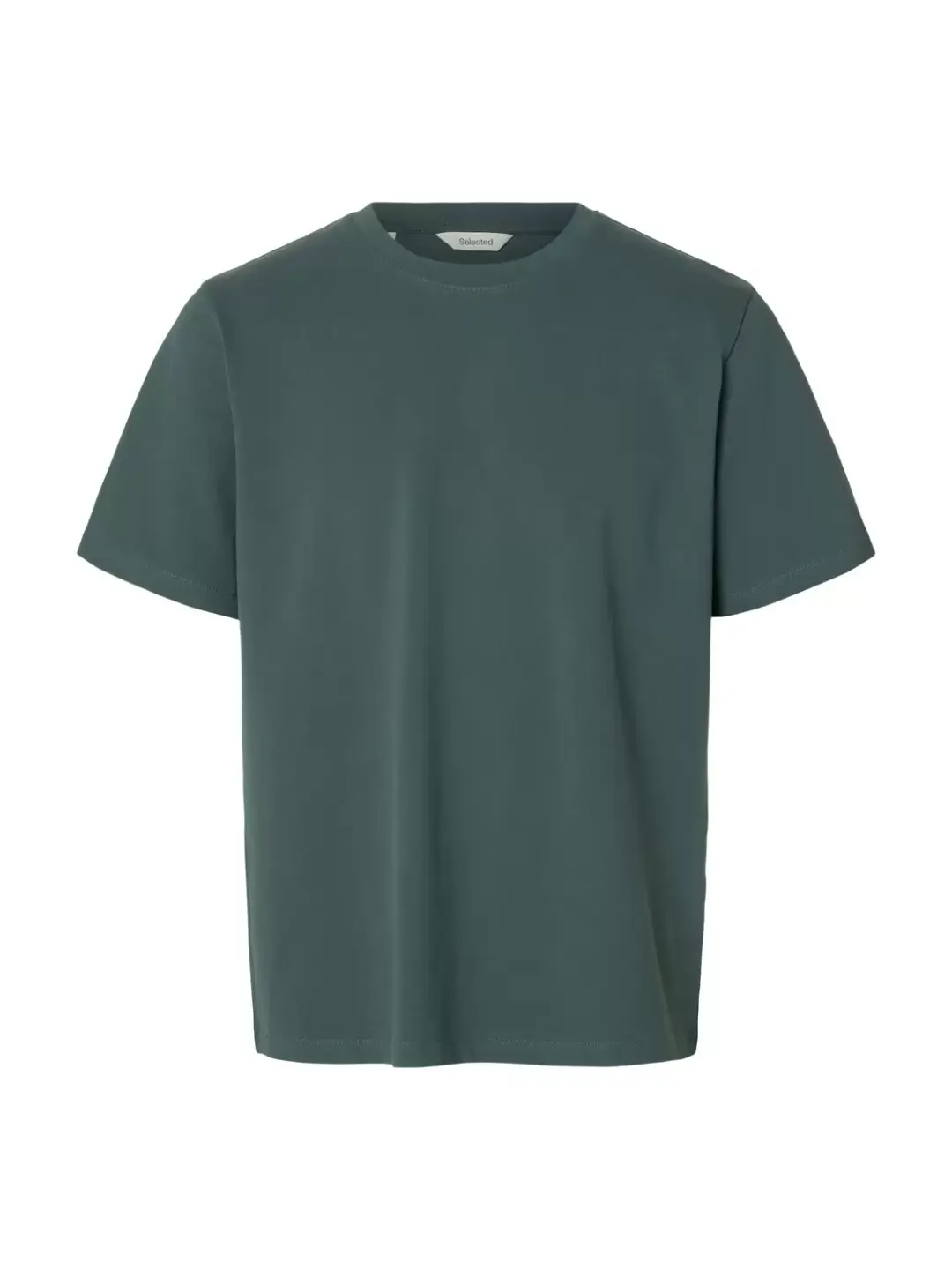 Selected SLHATLAS SS O-NECK TEE, Balsam Green