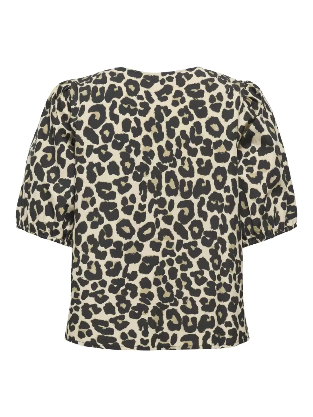 Only ONLJENNA S/S TIE TWOWAY TOP WVN NOO, Birch/JENNA LEO
