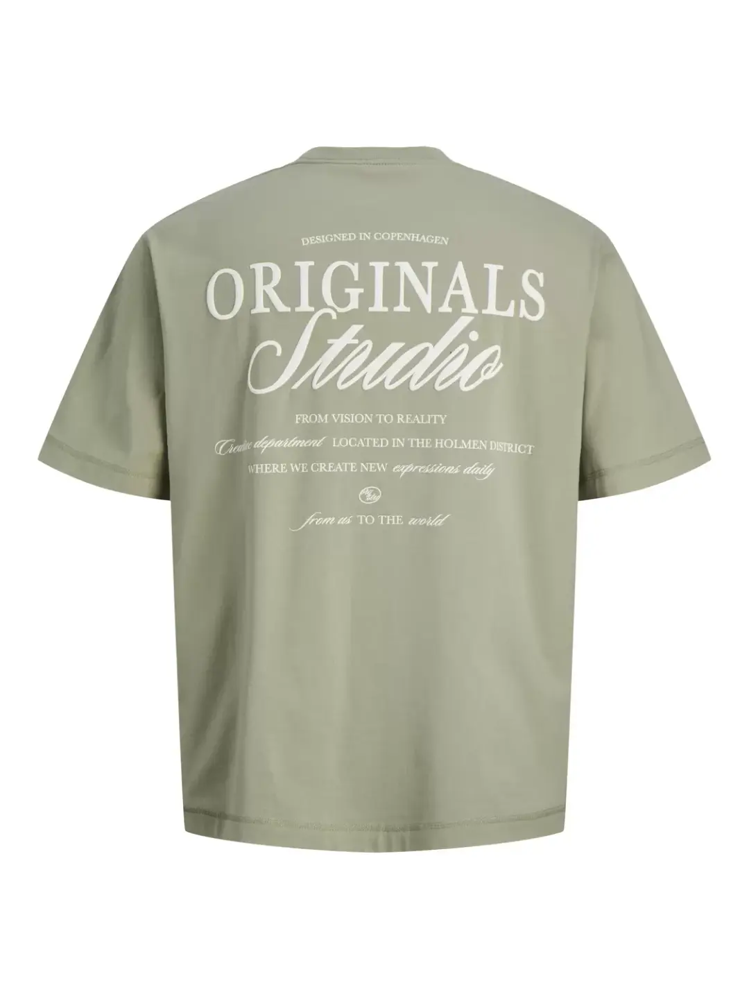 jack & jones JORNORREBRO TYPO TEE SS CREW NECK N, Seagrass/SS 26