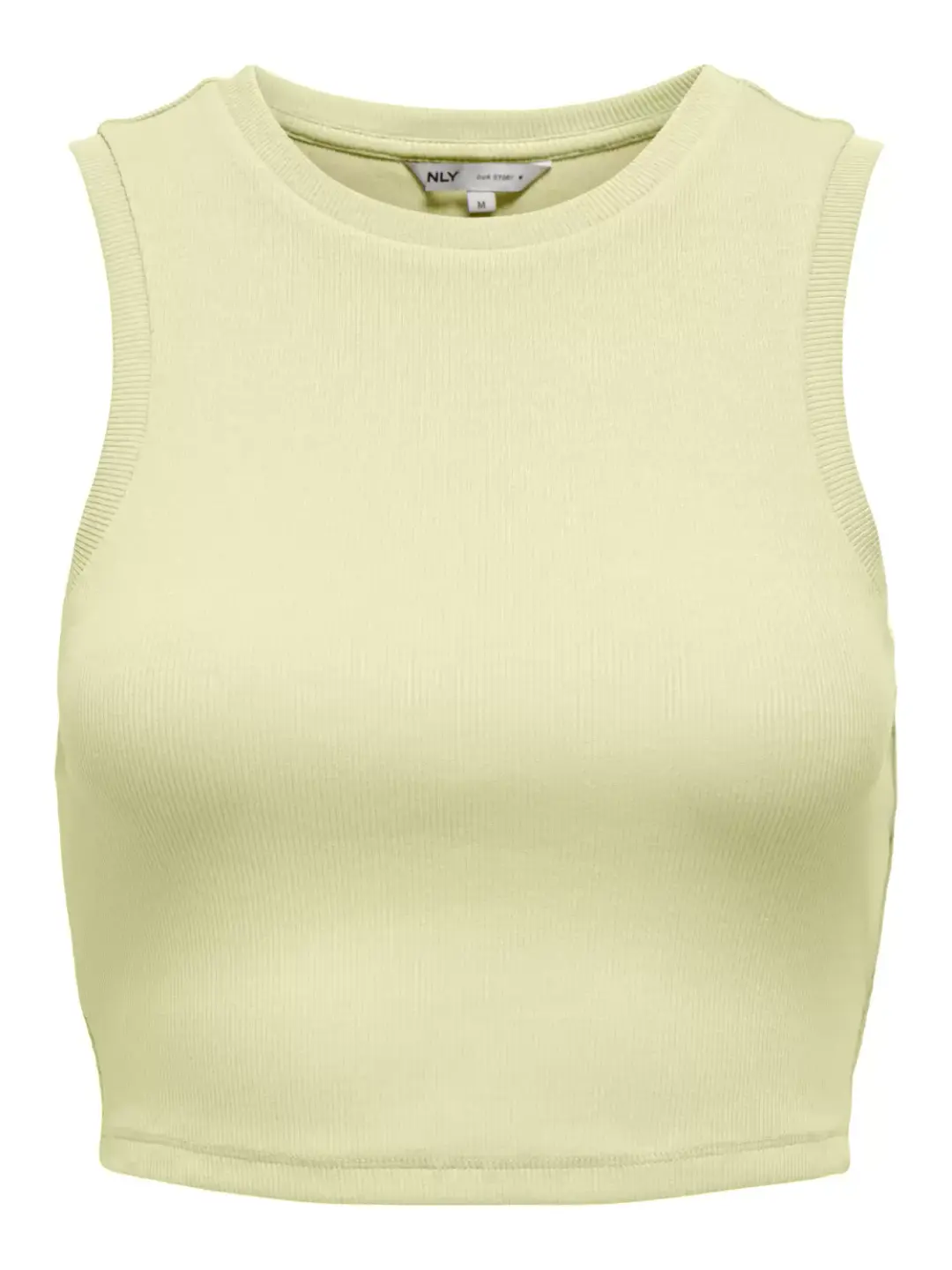 Only ONLVILMA S/L CROPPED TANK TOP JRS N, Double Cream