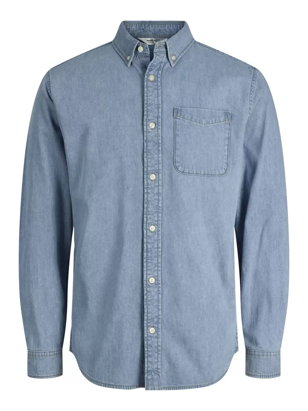 jack & jones JJEBROOK JJOXFORD SHIRT AKM 990 NOO, Blue Denim/LIGHT BLUE