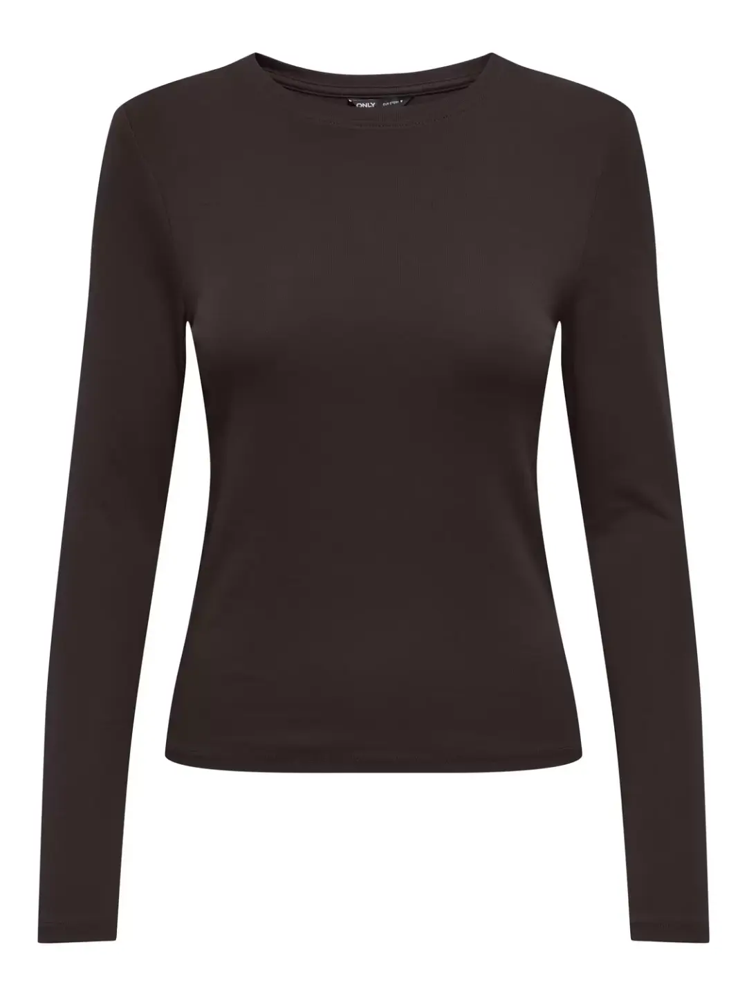 Only ONLRILEY O-NECK L/S TOP JRS NOOS, Black Coffee