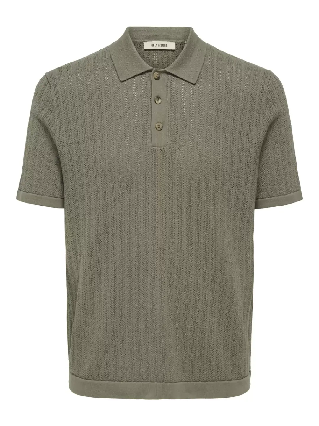 Only & Sons ONSMOON REG 12 SS POLO KNIT NOOS, Bungee Cord