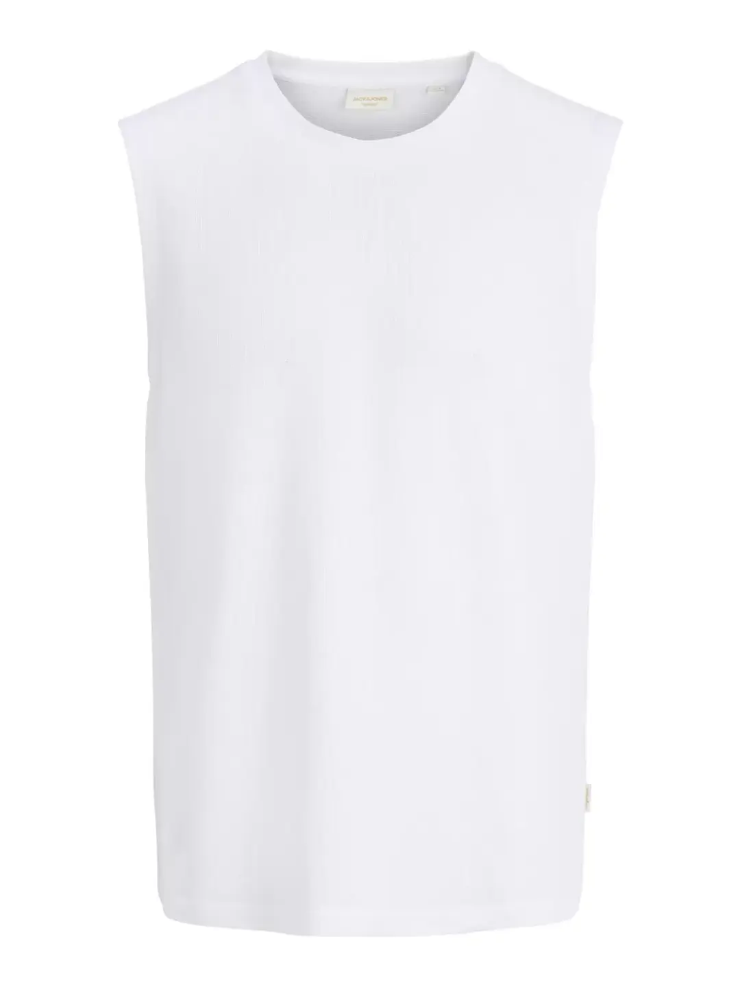 jack & jones JORHYERES SLEEVELESS TEXTURE TEE, Bright White